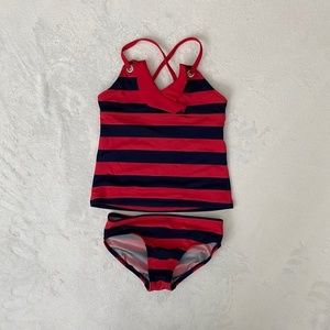 Girls Lands End tankini size 6